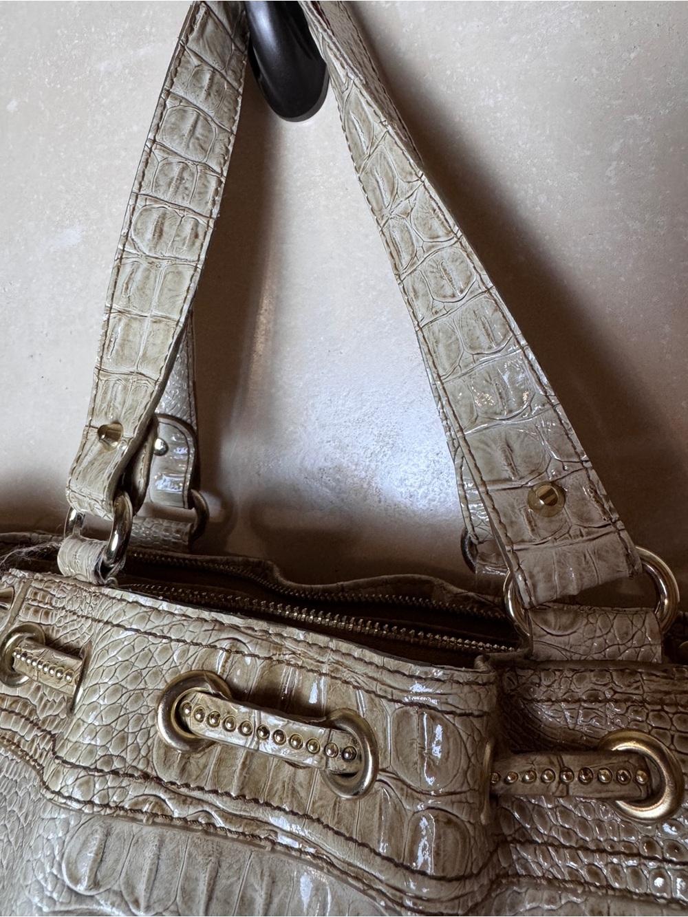 Jessica Simpson Croc Embossed Y2K Tote Bag - Picture 4 of 7